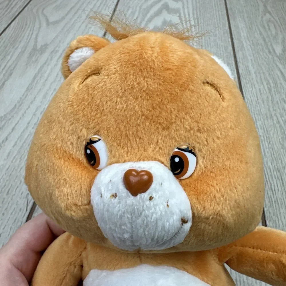 2002  Vtg Care Bears Tender heart Bear White Orange 10